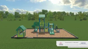 Digital rendering of the new Clusters playground