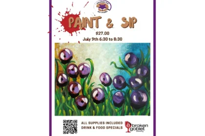 Paint and Sip Workshop w/Penelope Fox Art Studio @ Broken Goblet