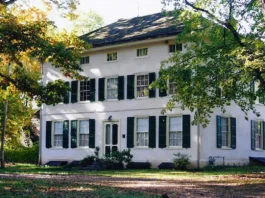 Growden Mansion in Bensalem Township, Pennsylvania, built in 1742 according to dendrochronology study