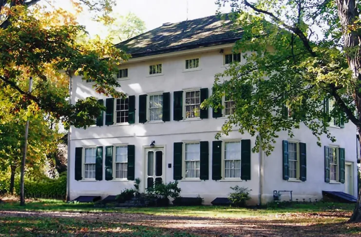 Growden Mansion in Bensalem Township, Pennsylvania, built in 1742 according to dendrochronology study