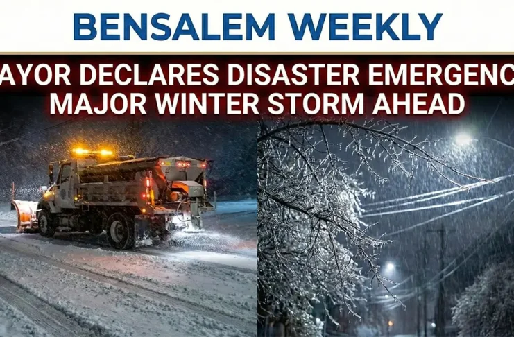 Bensalem Mayor Declares Disaster Emergency Ahead of Sunday Storm