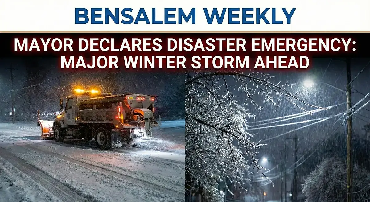 Bensalem Mayor Declares Disaster Emergency Ahead of Major Winter Storm Bensalem Mayor Declares Disaster Emergency Ahead of Sunday Storm