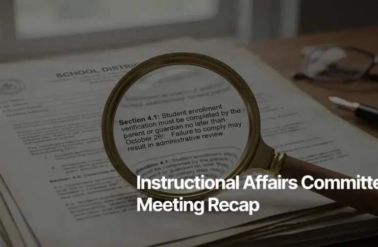 Robotics and trade apprenticeship pathways during Feb. 10 Instructional Affairs Committee meeting