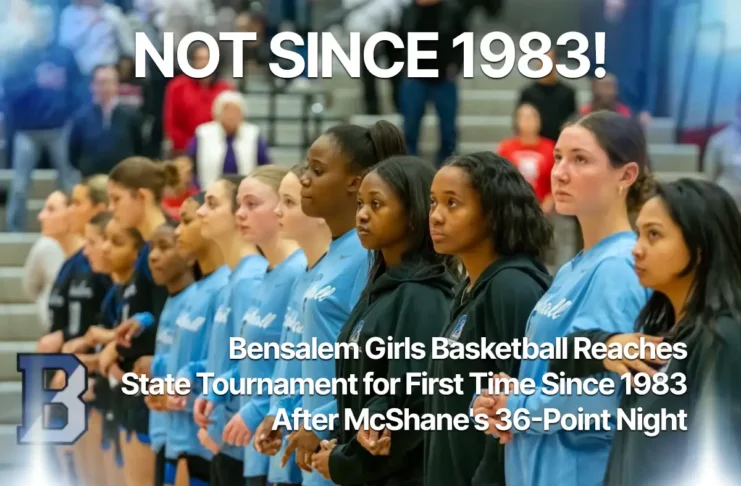 Bensalem Owls guard Grace McShane drives against Methacton in the PIAA District 1 Class 6A playoff game