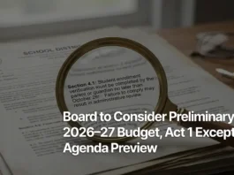 Board to Consider Preliminary 2026–27 Budget, Act 1 Exceptions Preview Board to Consider Preliminary 2026–27 Budget, Act 1 Exceptions