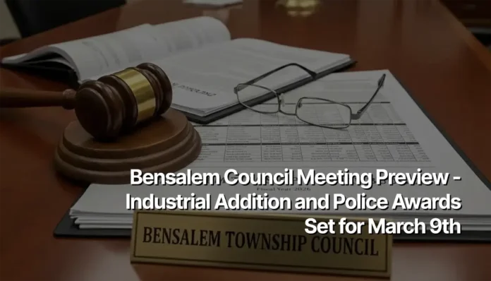 Bensalem Council Meeting Preview - Industrial Addition and Police Awards Set for March 9th