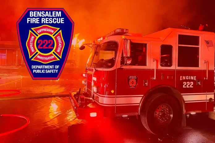 House fire in Bensalem Township, Bucks County,