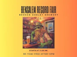 Bensalem Record Fair at Broken Goblet Brewing | March 21