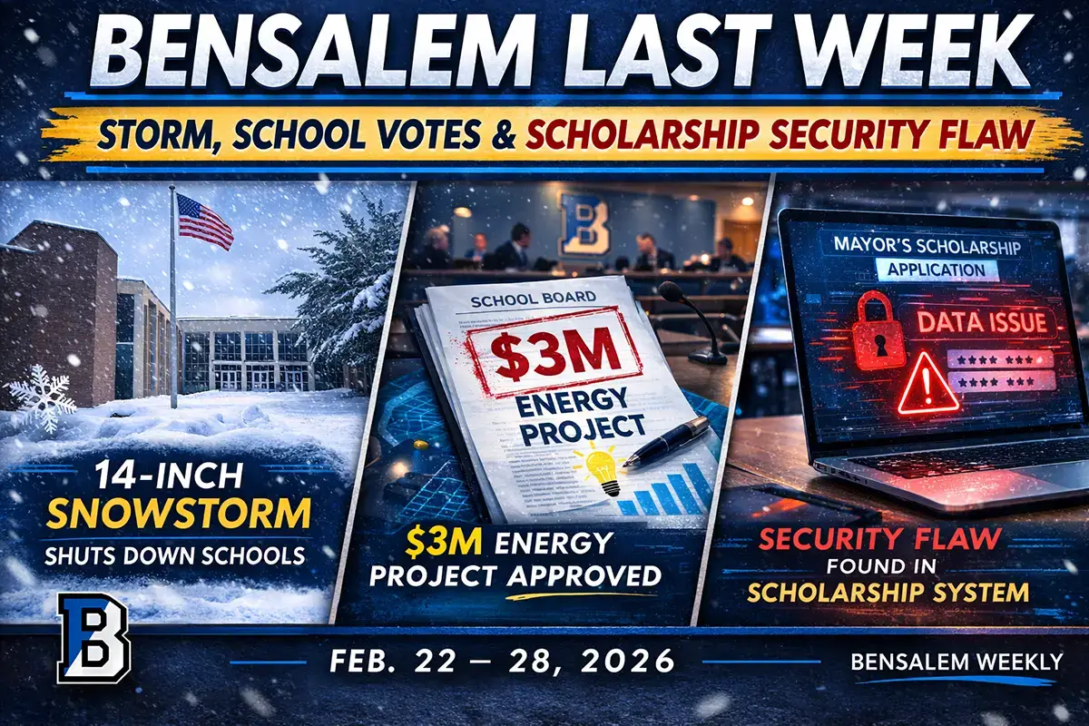 Bensalem Last Week Feb 22–28 2026 Bensalem Last Week: Snowstorm, School Vote & Security Flaw